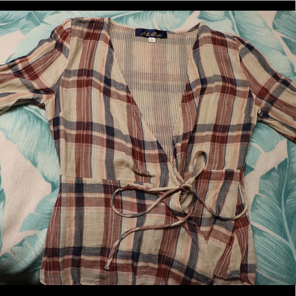Plaid Tie Shirt